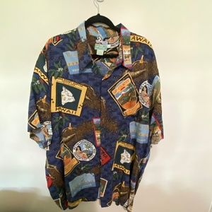 REYN SPOONER Kona Coffee Vintage Hawaiian Shirt
